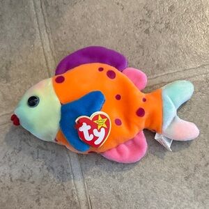 NWT Ty “Lips” Fish Beanie Baby